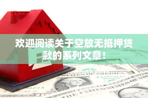 泸水欢迎阅读关于空放无抵押贷款的系列文章！