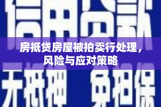 防城港房抵贷房屋被拍卖行处理，风险与应对策略