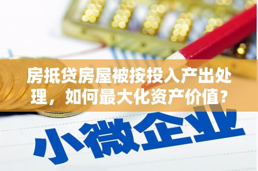 夏邑房抵贷房屋被按投入产出处理，如何最大化资产价值？