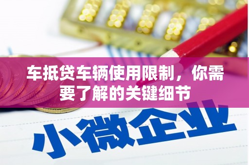 文山车抵贷车辆使用限制，你需要了解的关键细节